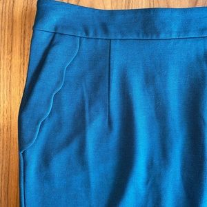 Jade Green/Blue Pencil Skirt